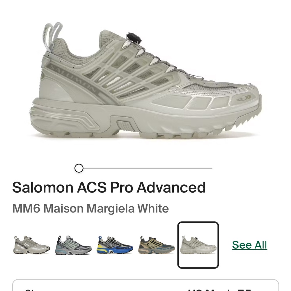 Salomon x Maison Margiela Women's Gray Sneakers